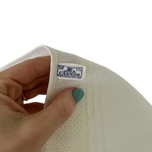 Cannon Tea Towel Vintage Textured Cotton Blend USA Made Cottagecore Grandmacore